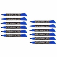 Quartet EnduraGlide Dry-Erase Markers, Chisel Tip, Blue 12/Box - Bold Chisel Marker Point - Blue Ink - Liquid - 12 / Box