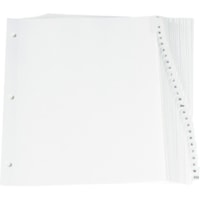 Oxford University Press Premium Preprinted Tab Divider - Printed Tab(s) - Character - A-Z - 0.33" (8.50 mm) Divider Width x 11" (279.40 mm) Divider Length - Letter - White Fiber Divider - Plastic Tab(s)Recycled - Reinforced Edges, Reinforced Tab - 26 / Set