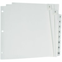 Oxford Premium Tab Divider - 10 Tab(s) - 10 Tab(s)/Set - Letter - 8.50" (215.90 mm) Width x 11" (279.40 mm) Length - 3 Hole Punched - White Paper Divider - Recycled - Hole-punched, Tear Resistant, Reinforced Edges, Acid-free, Heavyweight, Pre-printed, Laminated, Rip Resistant, Heavy Duty - 1 / Pack