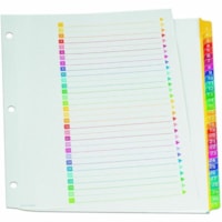 Oxford Super Rapidex Colour Coded Tab Dividers -1-31, Letter-Size, Assorted, 31/ST - 31 x Divider(s) - Printed Right Tab(s) - 1/31 - 1-31 - 31 Tab(s)/Set - 9" (228.60 mm) Divider Width x 11" (279.40 mm) Divider Length - Letter - 8.50" (215.90 mm) Width x 11" (279.40 mm) Length - 3 Hole Punched - Whi