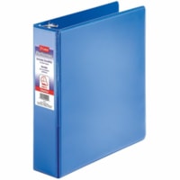 Cardinal ClearVue Ring Binder - 2" Binder Capacity - Letter - 8 1/2" x 11" Sheet Size - 540 Sheet Capacity - 2" (50.80 mm) Ring - Fastener(s): 3 x Slant D-Ring - Pocket(s): Internal, Inside Front & Back - Plastic - Blue - Recycled - PVC-free, Clear Front, Hinged, Durable, Spine Label - 1 / Unit