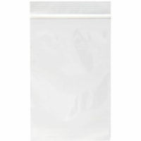 Sac de transport Crownhill - largeur de 5 po (127 mm) x longueur de 7 po (177,80 mm) x épaisseur de 2 mil (51 Micron) - Fermeture éclair Fermenture - Transparent - Plastique - 100 / emballage