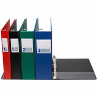 Davis Essential Binder (2300 series) - 5/8" Binder Capacity - Fastener(s): 3 x Round Ring - Pocket(s): Inside Front & Back - Plastic - White - Label Holder, Spine Label - 1 Unit