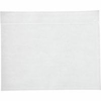 Crownhill Envelope - Packing List - 5 1/2" Width x 7" Length - Self Adhesive - Poly - 1000 / Carton - White, Clear