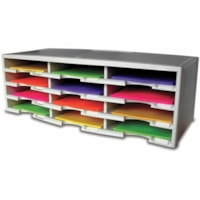 Trieur de bureau pour dossiers Storex - 6000 x feuilles - 12 Compartiment(s) - Compartment Size : 2,12 po (53,85 mm) x 9,25 po (234,95 mm) x 12,50 po (317,50 mm) - hauteur de 10,5 po x largeur de 31,3 po x profondeur de 14,1 po - Modulaire, Empilables - Gris - Plastique