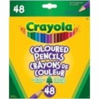 Crayon de couleur Crayola - Lead Couleurs de couverture assorties - Barrel Bois - 48 / emballage