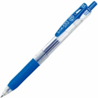 Zebra Sarasa Clip Gel Pen - 0.5 mm (0.02") Fine Pen Point - Retractable - Cobalt Blue, Blue Ink - Water Based, Pigment-based - Transparent Blue, Translucent Barrel - 1 / Unit