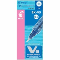 Pilot Hi-Tecpoint Rollerball Pen - 0.5 mm (0.02") Needle Pen Point - Blue Ink - Liquid - Stainless Steel Tip