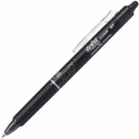 FriXion Ball Clicker Gel Pen - 0.7 mm (0.03") Fine Pen Point - Retractable - Black Ink - Gel-based - Stainless Steel Tip