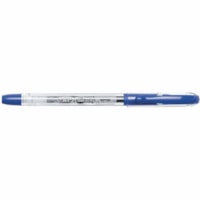 BIC Gel-ocity Gel Pen - 0.5 mm (0.02") Fine Pen Point - Blue Ink - Gel-based - Translucent, Clear Barrel - 12 / Box