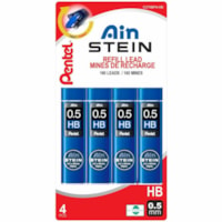 Recharge de crayon Ain Stein Pentel - 0.5 mmFin Pointe - HB - Lead Graphite - 4 Tube