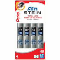 Recharge de crayon Ain Stein Pentel - 0.7 mm , Fin Pointe - HB - Lead Graphite - 4 Tube