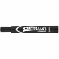 Marqueur Marks-A-Lot Avery - 5,08 mm (0,20 po) Gras Pointe en biseau Pointe de marqueur - Ink Noir