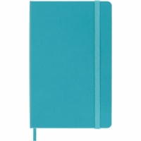 Moleskine Classic Notebook - Ruled Margin - 75 g/m² Grammage - 3 35/64" (90 mm) x 5 33/64" (140 mm) Sheet Size - Ivory Paper - Reef Blue Cover - Hard Cover, Rounded Corner, Elastic Closure, Acid-free Paper, Flyleaf, Expandable Pocket, Reusable