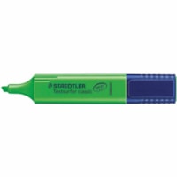 Staedtler Textsurfer Classic Highlighter - Chisel Marker Point - Refillable - Fluorescent Green Ink - Fluorescent Green Barrel - 1 / Unit