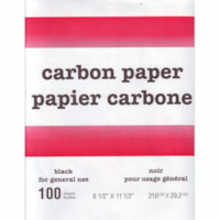 Papier carbone Form-Mate - 8,50 po (215,90 mm) x 11,50 po (292,10 mm) - Noir - 100 / emballage