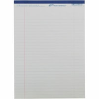 Bloc de papier Hilroy - 50 Feuilles - Margin Ligne double - format lettre - format 8 1/2 po (215,90 mm) x 11 3/4 po (298,45 mm) - hauteur de 11,70 po (297,18 mm) x largeur de 8,50 po (215,90 mm) x profondeur de 0,18 po (4,57 mm) - Perforé, Facile à déchirer, Renforcé, Couve