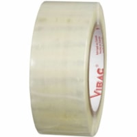 Vibac Packaging Tape - 144.4 yd (132 m) Length x 1.89" (48 mm) Width x 1.80 mil (0.05 mm) Thickness - Clear - Synthetic Rubber Adhesive - Handheld Dispenser - Tear Resistant, Split Resistant - For Packaging, Carton, Sealing, Splicing, Bundling, General Purpose, Box, Paper, Plaster, Film - 6 / Pack