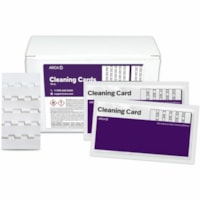 KICTeam Cleaning Card - For Cash Recycler - Individually Wrapped - Fabric - White - 15 / Box