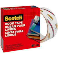 Scotch Book Tape, 845-150, 1.5 in x 540 in (15 yd) (38,1 mm x 13,7 m) - 15 yd (13.7 m) Length x 1.50" (38.1 mm) Width x 3.15 mil (0.08 mm) Thickness - Semi Transparent - Polypropylene Backing - Acrylic Adhesive - For Repairing, Reinforcing, Protecting, Book, Magazine, Home, Office, School, Binder, L