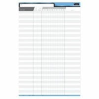 Quartet Economy In/Out Board - Bilingual, 36 names, 24" x 36" - 36" (914.40 mm) Board Height x 24" (609.60 mm) Board Width - Magnetic - 1