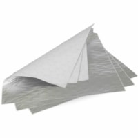 Feuille d'aluminium d'emballage Resto Conglom - largeur de 12 po (304,80 mm) x longueur de 12 po (304,80 mm) - Aluminium - Blanc, Argenté - 1000 / Étui