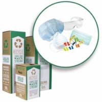 Bac de recyclage - Large TerraCycle - Pour Bureau - hauteur de 42 po (1066,80 mm) x largeur de 15 po (381 mm) x profondeur de 15 po (381 mm) - Vert