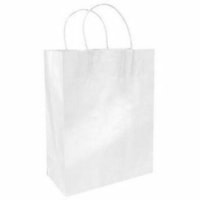 Sac d'achats Gunther Mele - largeur de 10 po (254 mm) x profondeur de 5 po (127 mm) - Blanc - Papier - Courses - 250 / Carton