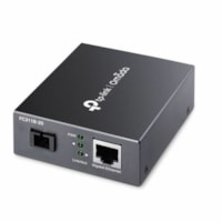 TP-Link Gigabit WDM Media Converter - 1 x Network (RJ-45) - 1 x SC Ports - DuplexSC Port - Single-mode - 0.05 mil (0 mm), 0.06 mil (0 mm) Fiber - Gigabit Ethernet - 10/100/1000Base-T, 100Base-TX, 1000Base-TX - 1000 Mbit/s - 20 km - Standalone, Rack-mountable