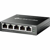 TP-Link Omada DS105GP 5-Ports Unmanaged Ethernet Switch - 5 Ports - Fast Ethernet, Gigabit Ethernet - 10/100/1000Base-T - 74.54 W Power Consumption - 65 W PoE Budget - Twisted Pair - PoE Ports - Wall Mountable, Desktop