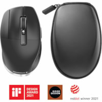 3Dconnexion CadMouse Pro Wireless Left - Full-size Mouse - Optical - Cable/Wireless - Bluetooth - 2.40 GHz - Rechargeable - USB - 7200 dpi - Scroll Wheel - 7 Button(s) - 5 Programmable Button(s) - Left-handed