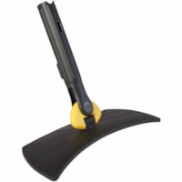 Rubbermaid Commercial HYGEN Flexi Frame - Flexible, Crack Resistant, Split Resistant - Black, Yellow - Plastic, MicroFiber