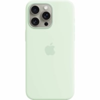 Apple iPhone 15 Pro Max Silicone Case with MagSafe - Soft Mint - For Apple iPhone 15 Pro Max Smartphone - Soft Mint - Silky, Soft-touch - Scratch Resistant, Drop Resistant - Silicone - Wireless Charging Compatible