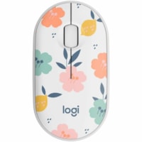 Logitech M340 Mouse - Optical - Wireless - 32.81 ft (10000 mm) - Radio Frequency - 2.40 GHz - Floral Bouquet - USB - 1000 dpi - Scroll Wheel - 3 Button(s) - Symmetrical - 1 x AA Battery Supported - 1.5 Year Battery Run Time