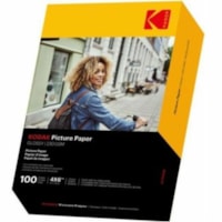 Kodak Photo Paper - 48 lb (21772.43 g) Basis Weight - Glossy - Smudge-free, Printable, Smear-free - 100 / Pack