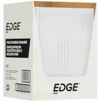 Enveloppe postale Bulle EDGE - Bulle - #2 - largeur de8 1/2 po x longueur de 12 po - Fermeture autocollante - Blanc - Polyester, Polyéthylène - 25 / Étui