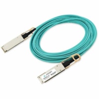 Axiom 100GBASE-AOC QSFP28 Active Optical Cable for Mellanox 50m - MFA1A00-E050 - 164 ft Fiber Optic Network Cable for Router, Switch, Network Device - First End: 1 x QSFP28 Network - Second End: 1 x QSFP28 Network - 100 Gbit/s