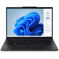 Ordinateur Portable ThinkPad T14 Gen 5 21ML0055US 14 po (355,60 mm) Écran tactile - WUXGA - (Intel Core Ultra 7) - Technologie vPro - 32 Go - 1 To SSD - Anglais Clavier - Noir Lenovo - Intel Morceau - 1920 x 1200 - Windows 11 Pro - Intel - Technologie IPS, Eyesafe - Appareil photo/Webcam - IEEE 802.