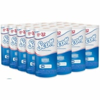 Scott Professional MEGA Roll Kitchen Paper Towels - 1 Ply - Mega - 8.70" (220.98 mm) Width x 11" (279.40 mm) Length - 112 Sheets/Roll - 4.90" (124.46 mm) Roll Diameter - White - Paper, Virgin Fiber - 20 / Carton