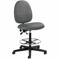 Offices To Go Beta Drafting Chair - Jenny Fabric Seat - Slate Jenny Fabric Back - Slate - Polyester