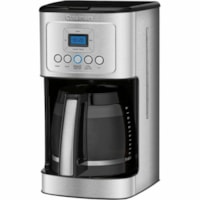 Machine à café DCC-3200CP Programmable - Cuivre, Argenté Cuisinart - Programmable - Filtre à eau - 14 Tasse(s) - Multi-doses - Réglage de l'intensité du café - Minuterie - Cuivre, Argenté - Ver, Plastique Corps - Ver Carafe - Charbon Filtre