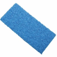 Globe Utility Pads - Medium-Duty / Blue - 1Pad - Rectangle - 4.50" (114.30 mm) Width - Hard Surface, Cleaning, Scrubbing, Floor - Ceramic Tile, Concrete Floor - Medium Duty - Polyethylene Terephthalate (PET), Plastic - Blue