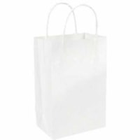 Sac d'achats Gunther Mele - largeur de 7 po (177,80 mm) x longueur de 8 po (203,20 mm) x profondeur de 3,50 po (88,90 mm) - Blanc - Papier - 250 / emballage