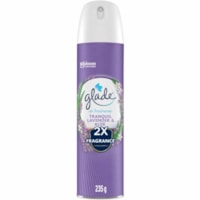 Désodorisant Glade - Aérosol - 233.63 mL - Lavande et aloès - Sans phtalate, Sans parabène, Sans formaldéhyde, Sans nitrumusc - 1 Unité