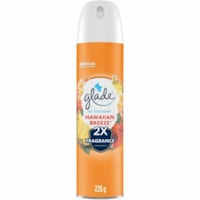 Désodorisant Glade - Aérosol - 233.63 mL - Brise hawaïenne - Sans phtalate, Sans parabène, Sans formaldéhyde, Sans nitrumusc, Durable - 1 Unité