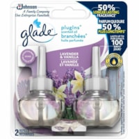 Glade PlugIns Air Freshener Refill - Oil - Lavender, Vanilla - 60 Day - Phthalate-free, Formaldehyde-free, Nitro Musk Free - 2 Unit