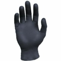 Gants d'examen Sentron - Jetable - Sans poudre RONCO - épaisseur de gant 6 mil (0,15 mm) x longueur de gant 9,45 po (240 mm) - Huile Protection - XXL Taille - Pour Main droite / gauche - Relief - Nitrile - Noir - Résistant à l'huile, Résistant aux solvants, Résistant