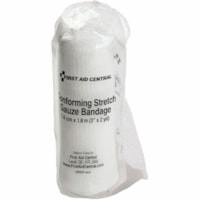 First Aid Central Conforming Stretch Gauze Bandage (3" x 2yd) - 3" (76.20 mm) Width x 72" (1828.80 mm) Length - 1 / Unit