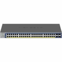 Netgear Gigabit PoE+ Smart Switches with 4 Dedicated 10G SFP+ Ports - 48 Ports - Manageable - Gigabit Ethernet, 10 Gigabit Ethernet - 10GBase-X, 10/100/1000Base-T - 3 Layer Supported - 436 W Power Consumption - 380 W PoE Budget - Optical Fiber, Twisted Pair - PoE Ports - Rack-mountable, Table Top - 