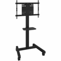 Chief Fit Interactive Mobile Cart - For Displays 55-86" - Black - 175 lb (79378.66 g) Capacity - 4 Casters - 4" (101.60 mm) Caster Size - 36.2" (919.48 mm) Width x 72.3" (1836.42 mm) Height - Black - 55" (1397 mm) to 86" (2184.40 mm) Screen Supported - Landscape